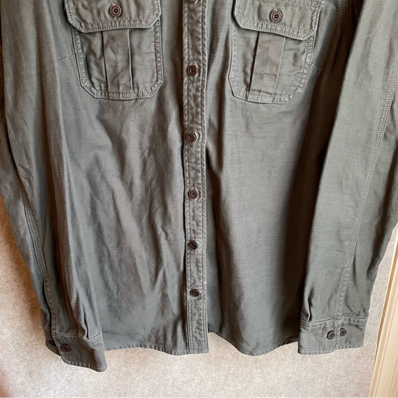 Duluth Trading Co. Women's Heavyweight Canvas Work Shirt Sz L Button Cotton - Picture 3 of 10